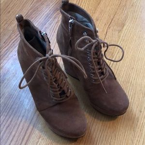 Michael Kors wedge suede ankle boots